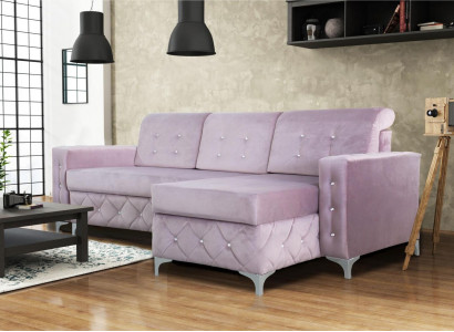 Corner sofa velvet couch sleeper sofa luxury furniture living landscape sofa L-shape upholstery new